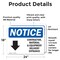 Signmission Contractor Material And Equipment Sign With Symbol, 24 in W x Rectangle, Vinyl Decal OS-2PACK-NS-D-1824-L-10821 - alternate 4